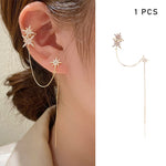 Charger l&#39;image dans la galerie, Micro inlaid zircon shining star ear line
